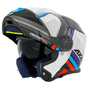 ハピハピ  Capacete Axxis Gecko SV Epic B7 Azul - Spinelli Motos Boutique